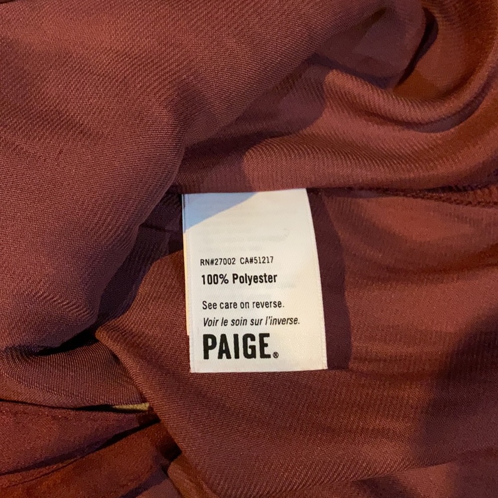 🔥🔥🔥NEW Paige Silk-like Button Down Shirt Blouse - Picture 7 of 7